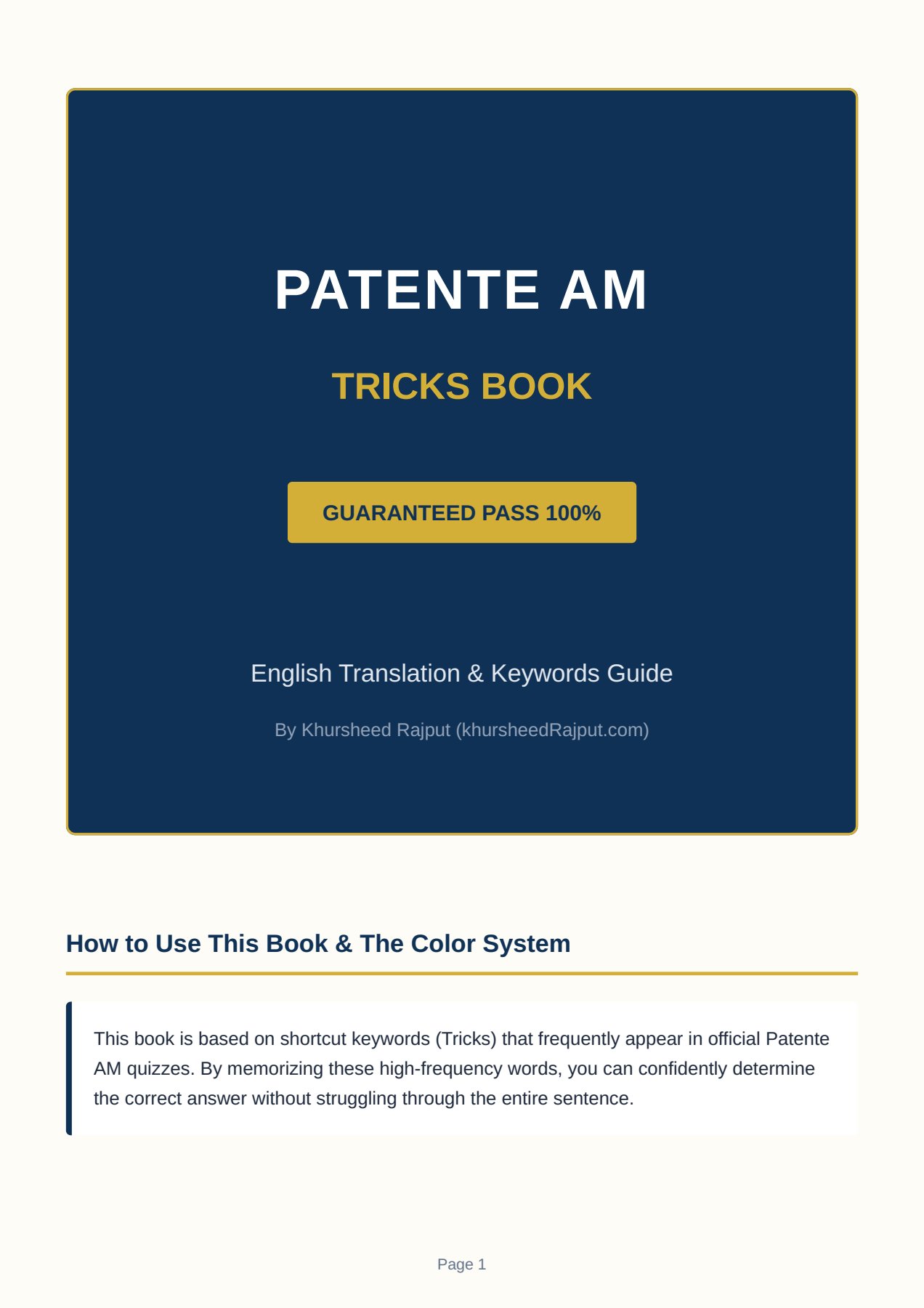 Patente AM Tricks Book - English-Italian Study Guide 2026 - Image 3