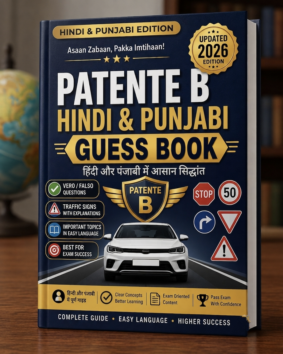 Patente B Hindi and Punjabi Guess Book 2026 - Italian Driving Licence Theory Guide