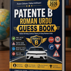 Patente B Urdu Book 2026 - Italian Driving Licence Theory in Roman Urdu